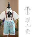 Ensemble de costume-gilet habillé pour garçon, idéal pour un mariage ou un anniversaire d'été