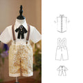 Ensemble de Costume Gilet Été Bébé Garçon Mariage Anniversaire