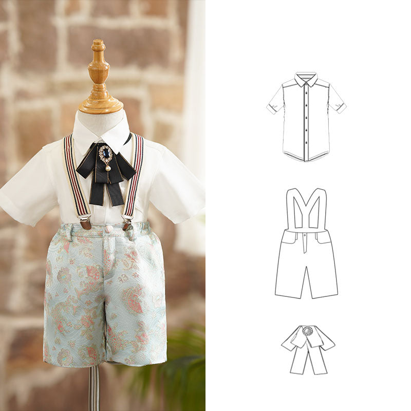 Ensemble costume de mariage formel d'été pour garçon