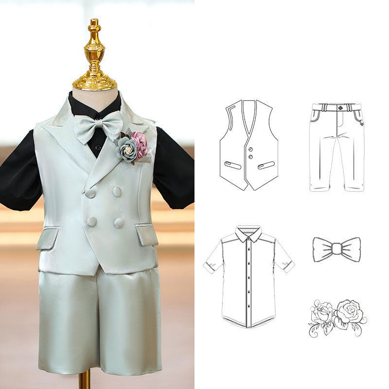 Ensemble costume gilet pour garçon - mariage, anniversaire