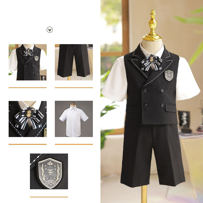 Ensemble gilet-costume d'été pour garçon (mariage ou anniversaire)