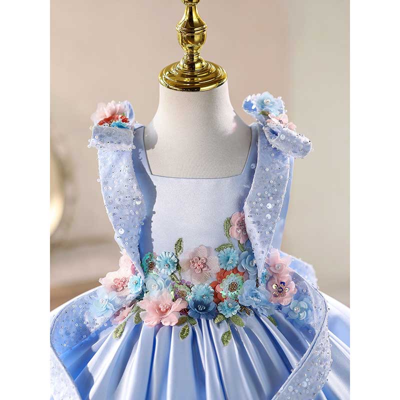 Robes de Princesse d'Anniversaire pour Fille, Robes de Fête pour Fille, Robes de Demoiselle d'Honneur pour Enfant