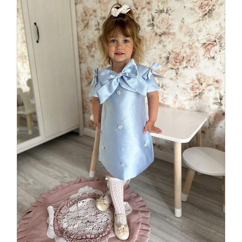 Robe de Perles Mignonne pour Bébé Fille Robe de Concours de Beauté Robes de Première Communion pour Tout-petits