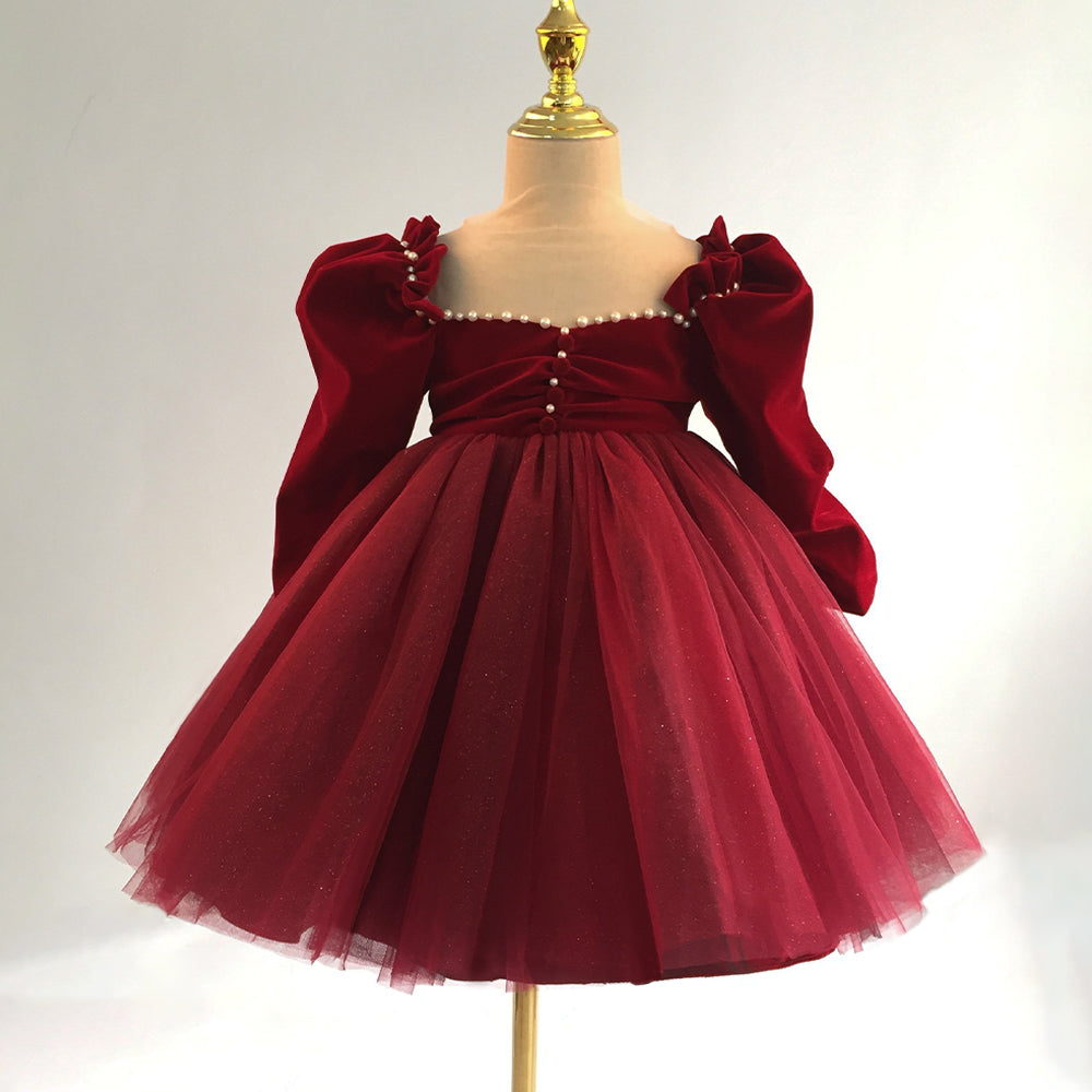 Robe de Noël pour fille, robe de princesse formelle pour bébé fille, robes d'anniversaire pour fille, robe de bal pour tout-petit
