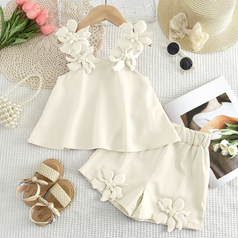 Tenue de villégiature pour filles Tenue de vacances d'été pour filles Ensemble deux pièces