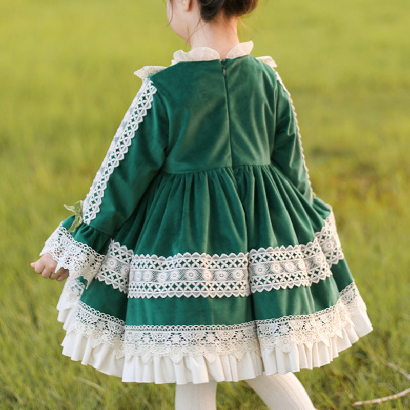 Robe de première communion pour bébé fille, robe de soirée pour tout-petits, robe de cérémonie en dentelle florale pour gâteau
