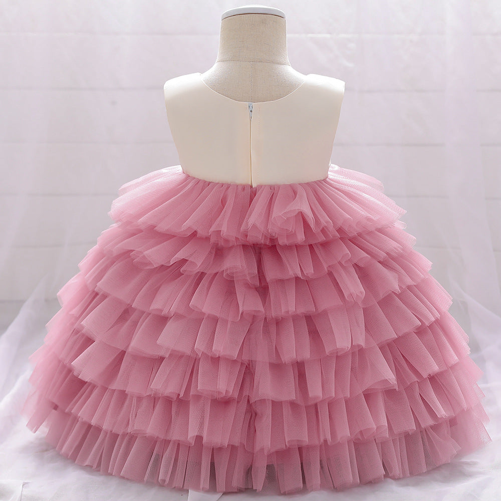 Robes de soirée d'anniversaire pour bébés filles, robe de princesse formelle moelleuse pour tout-petits
