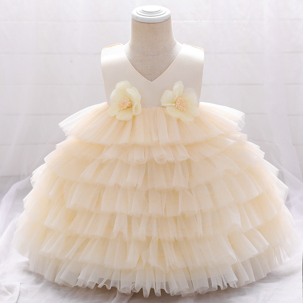 Robes de soirée d'anniversaire pour bébés filles, robe de princesse formelle moelleuse pour tout-petits