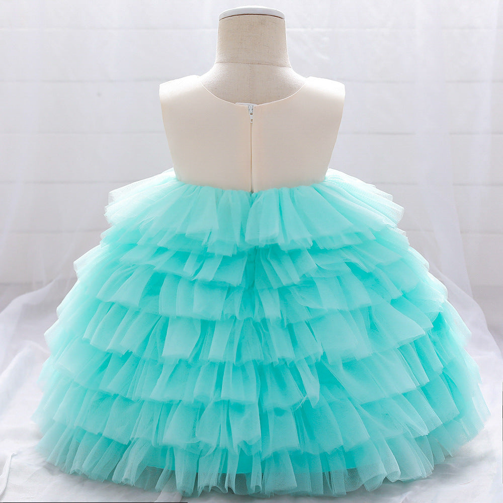 Robes de soirée d'anniversaire pour bébés filles, robe de princesse formelle moelleuse pour tout-petits