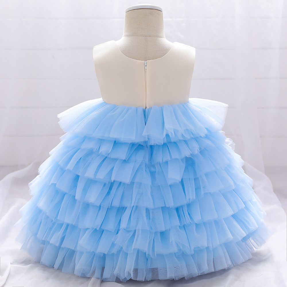Robes de soirée d'anniversaire pour bébés filles, robe de princesse formelle moelleuse pour tout-petits