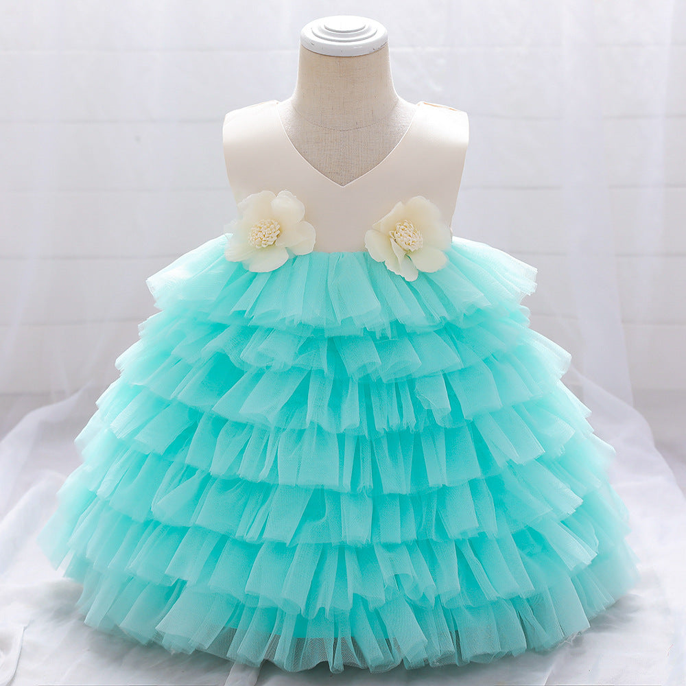 Robes de soirée d'anniversaire pour bébés filles, robe de princesse formelle moelleuse pour tout-petits