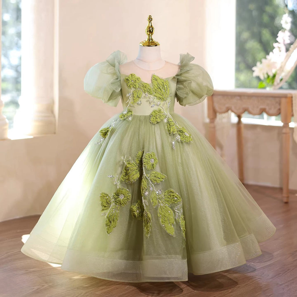Robes de princesse pour petites filles, robes de cortège pour filles, robes de bal pour tout-petits