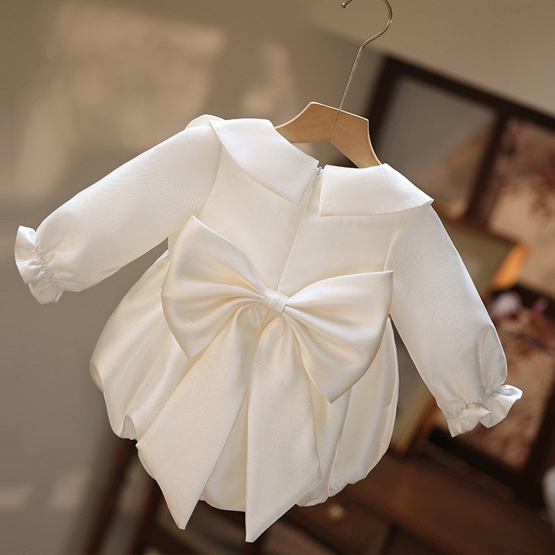 Robes de demoiselle d'honneur Robes de communion pour tout-petits Barboteuses de baptême pour tout-petits