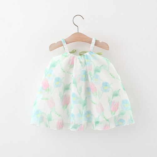 Robe de Vacances Fille Robe de Plage d'Été Fille