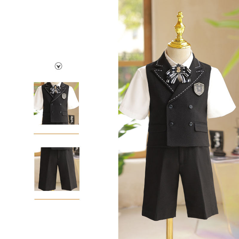Ensemble gilet-costume d'été pour garçon (mariage ou anniversaire)