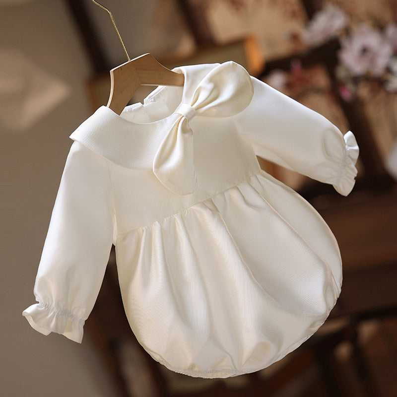 Robes de demoiselle d'honneur Robes de communion pour tout-petits Barboteuses de baptême pour tout-petits