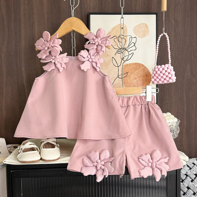 Tenue de villégiature pour filles Tenue de vacances d'été pour filles Ensemble deux pièces