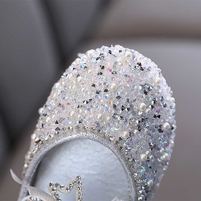 Chaussures Princesse Bébé Fille d'été avec Nœud en Strass