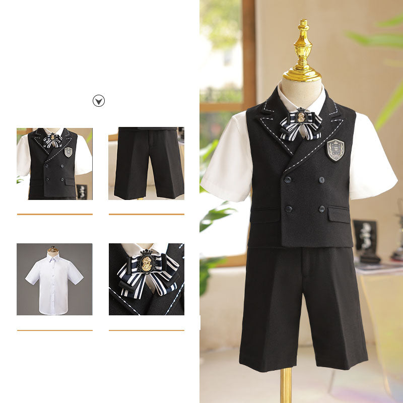Ensemble gilet-costume d'été pour garçon (mariage ou anniversaire)