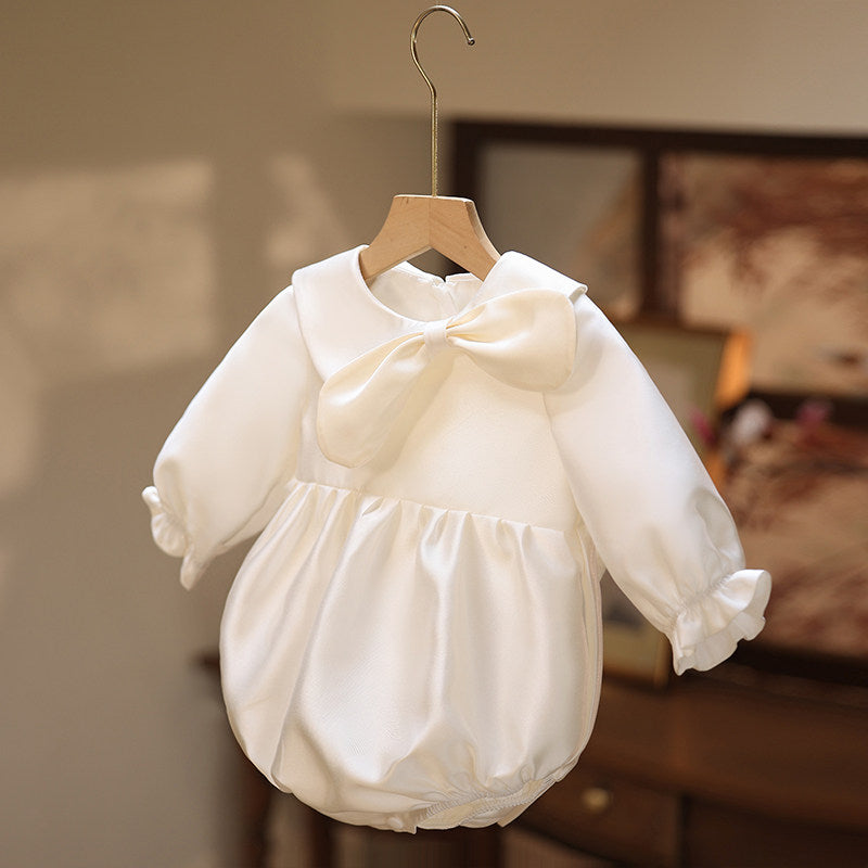 Robes de demoiselle d'honneur Robes de communion pour tout-petits Barboteuses de baptême pour tout-petits