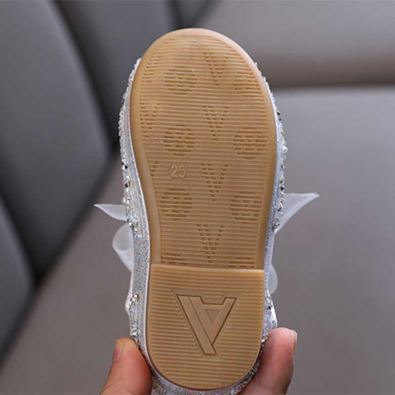Chaussures Princesse Bébé Fille d'été avec Nœud en Strass