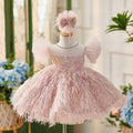 Robe de soirée luxueuse et bouffante pour bébé fille, robe de princesse moelleuse pour concours