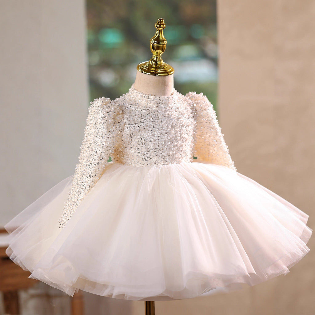 Robe de première communion pour fille, robe de baptême princesse pour fille, robes de demoiselle d'honneur