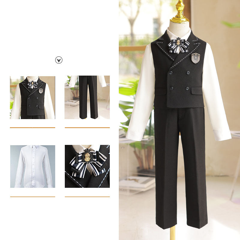 Ensemble gilet-costume d'été pour garçon (mariage ou anniversaire)