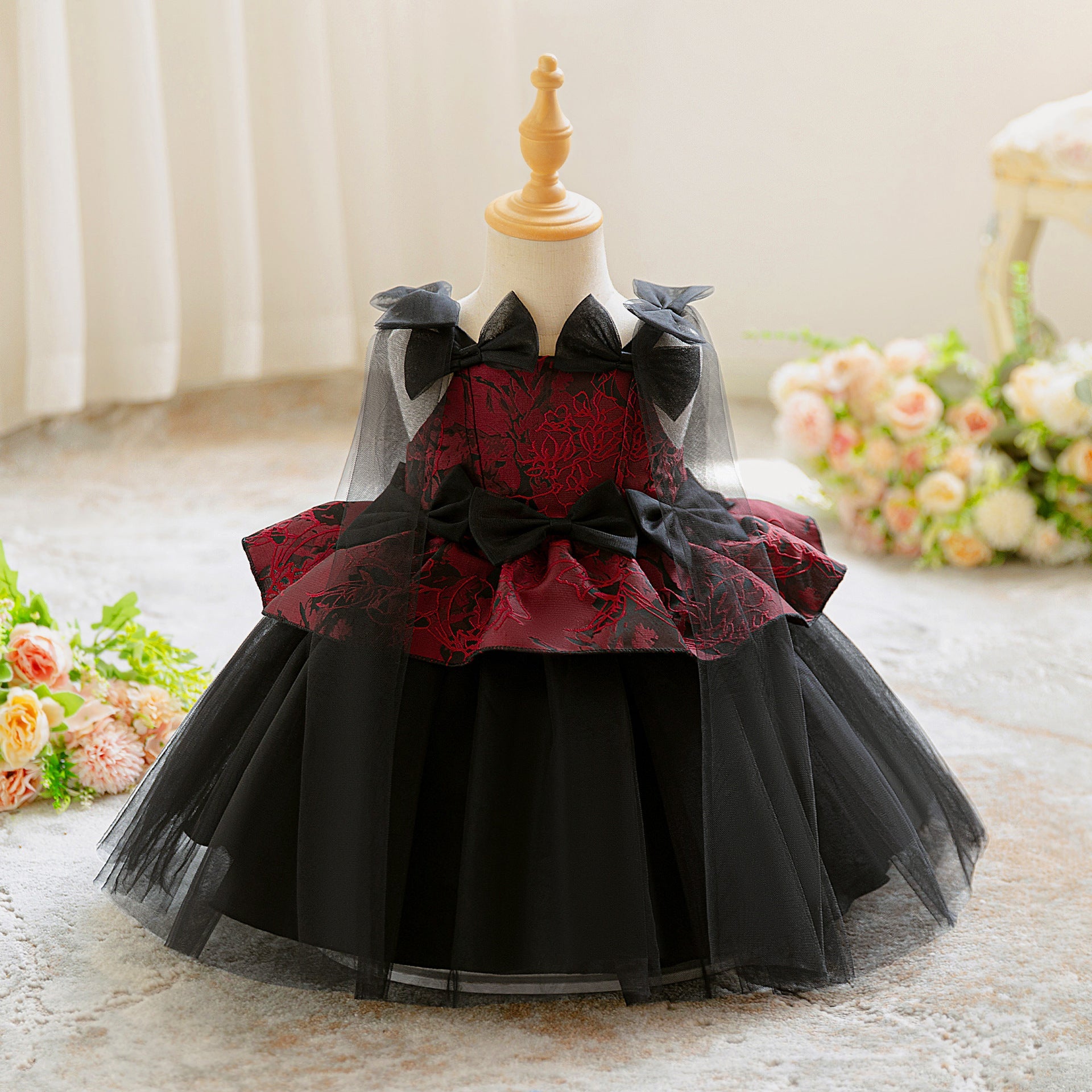 Robe de soirée formelle d'été princesse pour bébé fille, robe de bal d'anniversaire bouffante