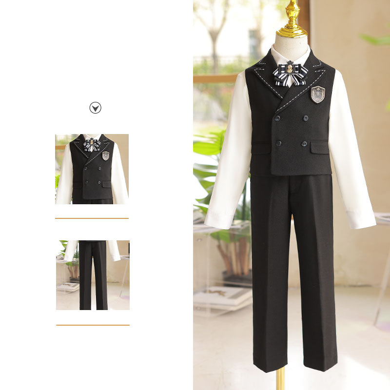 Ensemble gilet-costume d'été pour garçon (mariage ou anniversaire)