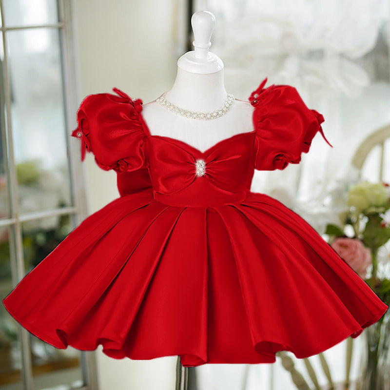 Robe de princesse mignonne pour bébé fille pour concours de beauté, robe de première communion pour tout-petit