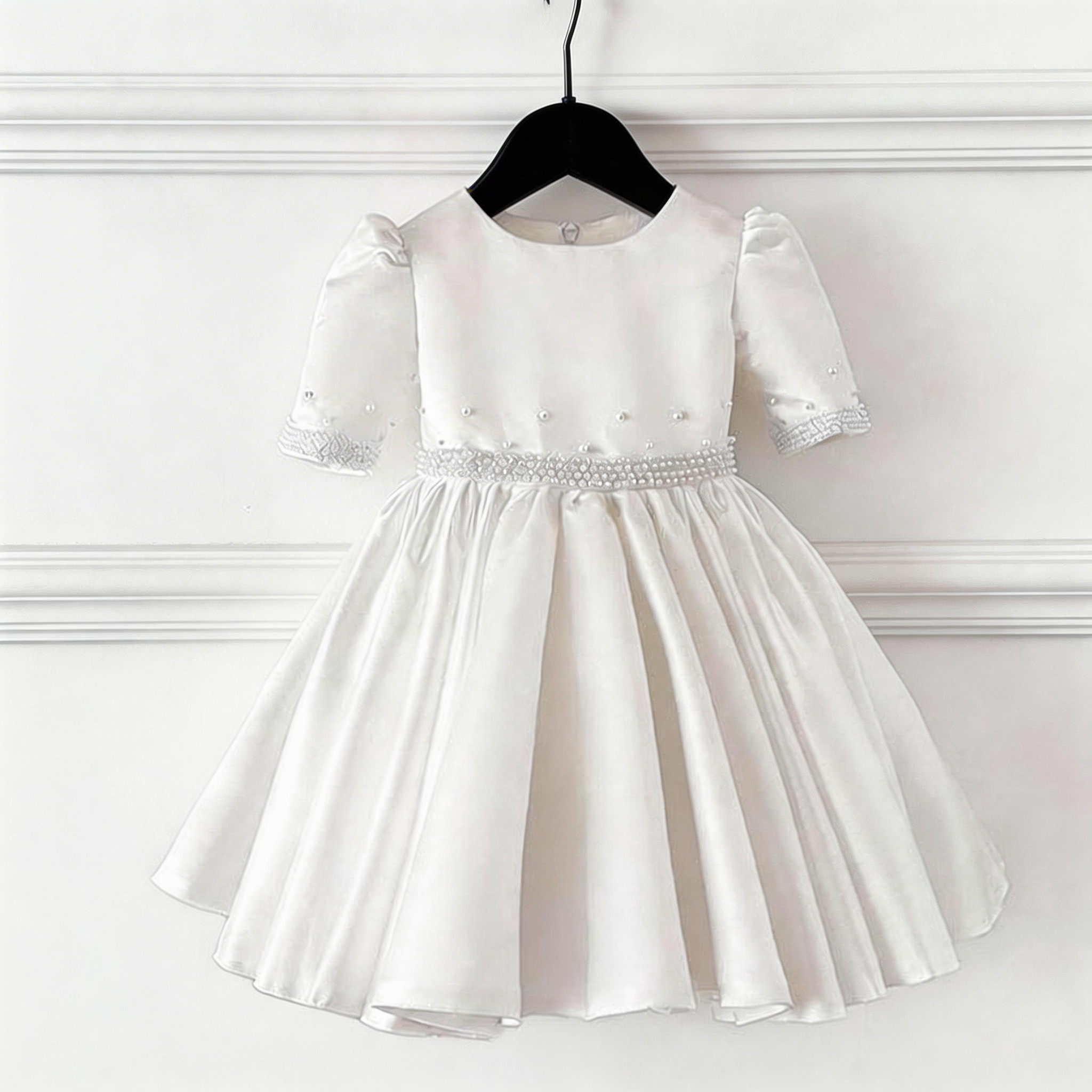 Robe de baptême blanche pour fille Robe de baptême fille Robe de cérémonie petite fille
