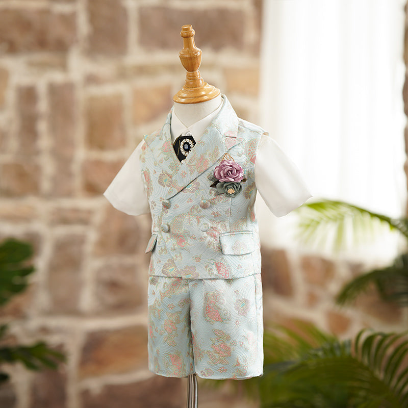 Ensemble costume de mariage formel d'été pour garçon
