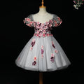 Robe de demoiselle d'honneur Tutu bébé Fille Robe de soirée Princesse Broderie Imprimée Mignonne