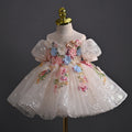 Robe d'anniversaire pour filles, robe de communion pour enfants, robe de princesse, robe de demoiselle d'honneur