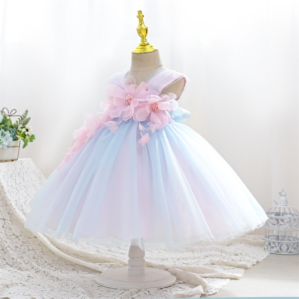 Robes élégantes de concours de beauté pour bébés filles Robes de baptême pour tout-petages