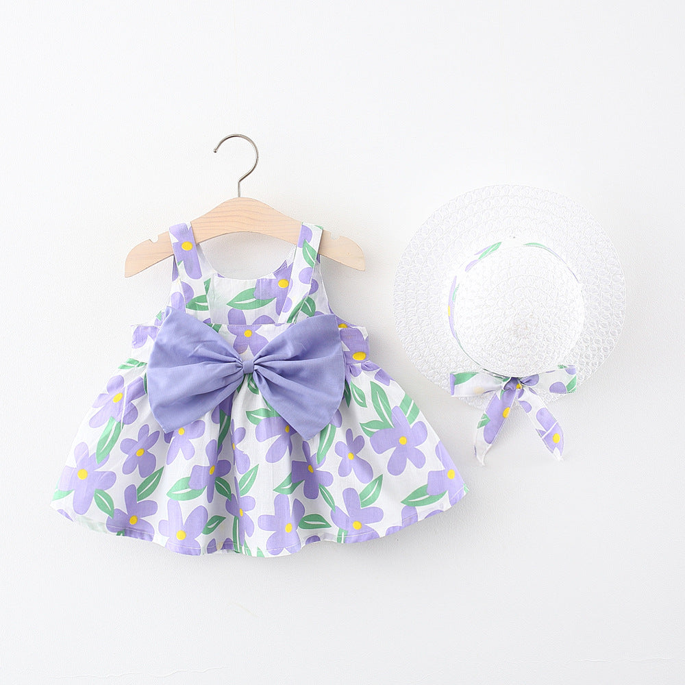 Robe fleurie de vacances pour fille Robe de soirée pour fille