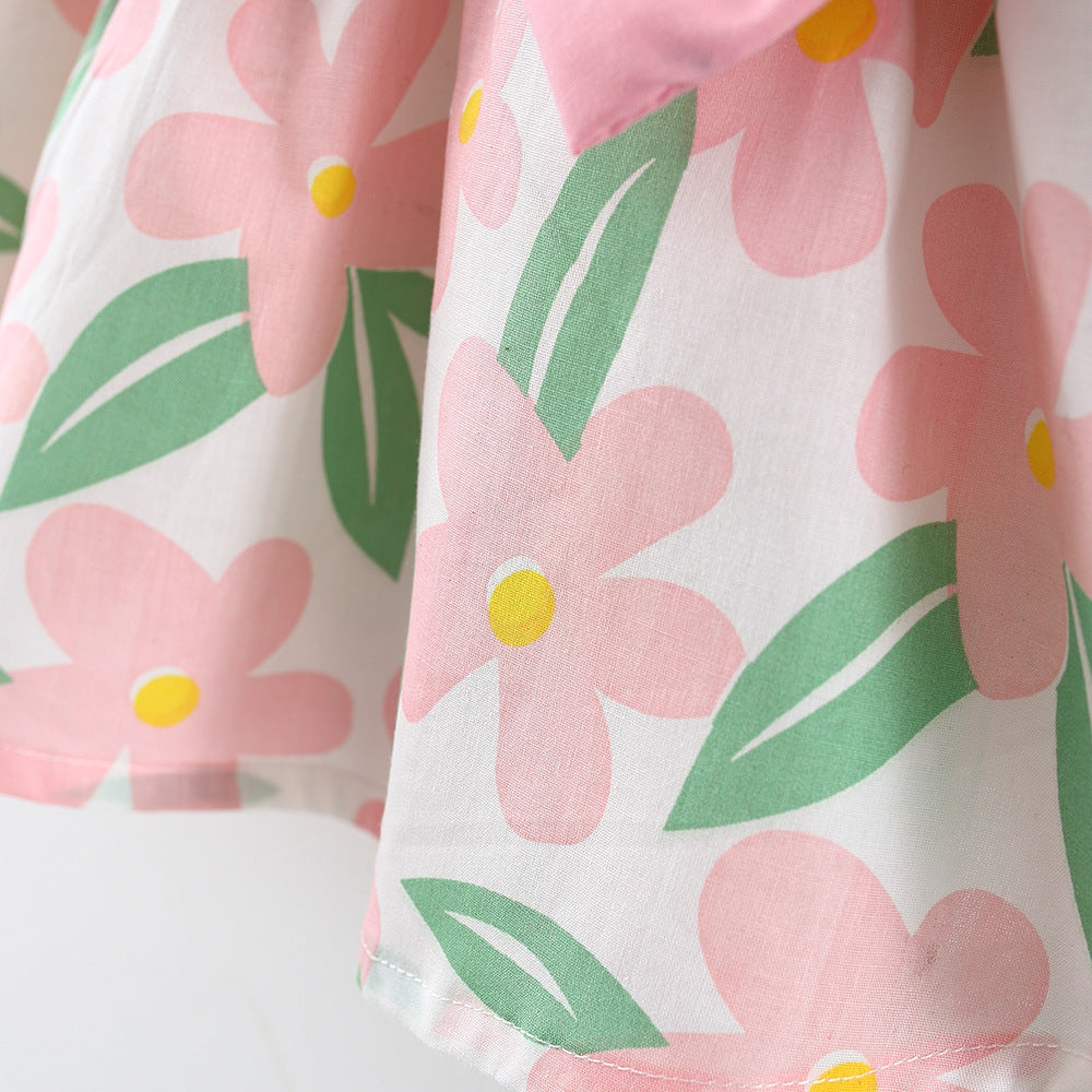 Robe fleurie de vacances pour fille Robe de soirée pour fille