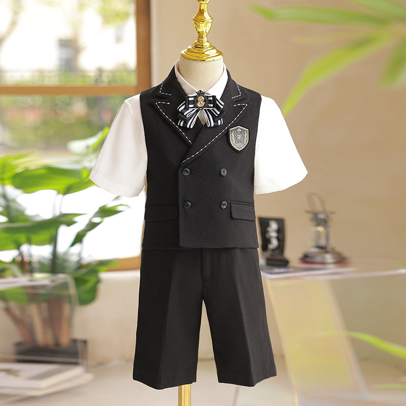 Ensemble gilet-costume d'été pour garçon (mariage ou anniversaire)