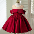 Robe de Noël pour fille, Robes de bal pour tout-petits, Robe de cérémonie rouge bouffante pour bébé fille, première communion, fête d'anniversaire