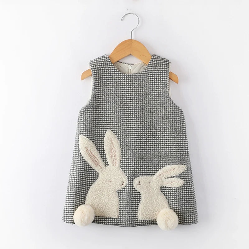 Robe élégante et confortable à carreaux pour filles