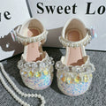 Filles Pendentif Strass Chaussures de Princesse Fantaisie