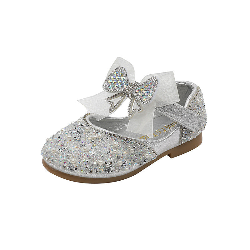 Chaussures Princesse Bébé Fille d'été avec Nœud en Strass