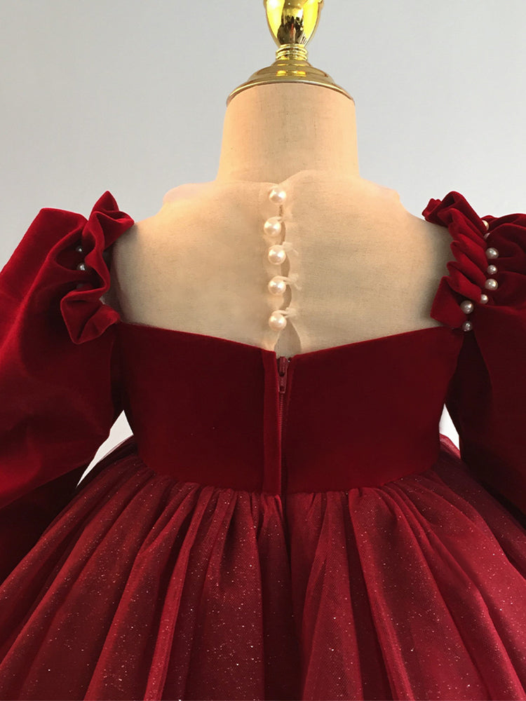 Robe de Noël pour fille, robe de princesse formelle pour bébé fille, robes d'anniversaire pour fille, robe de bal pour tout-petit