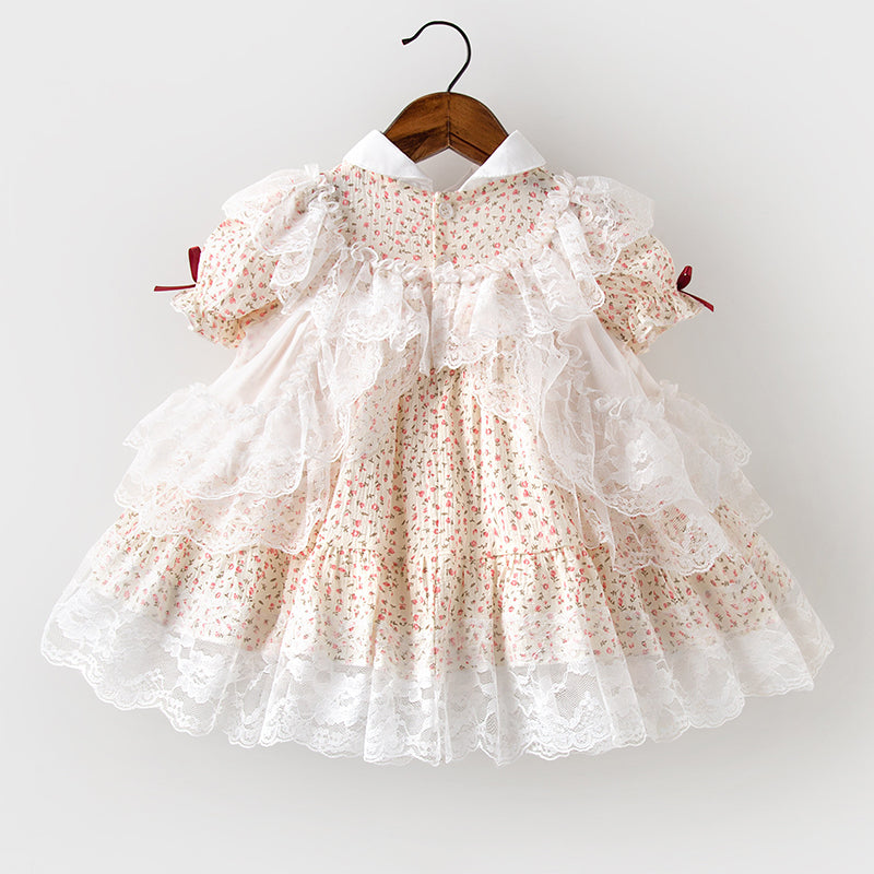 Robes de princesse élégantes et bouffantes pour bébés filles, robes de soirée vintage royales pour anniversaires de tout-petits