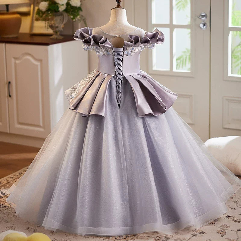 Robes de fille d'honneur Robes de soirée pour filles Robes de bal pour tout-petits