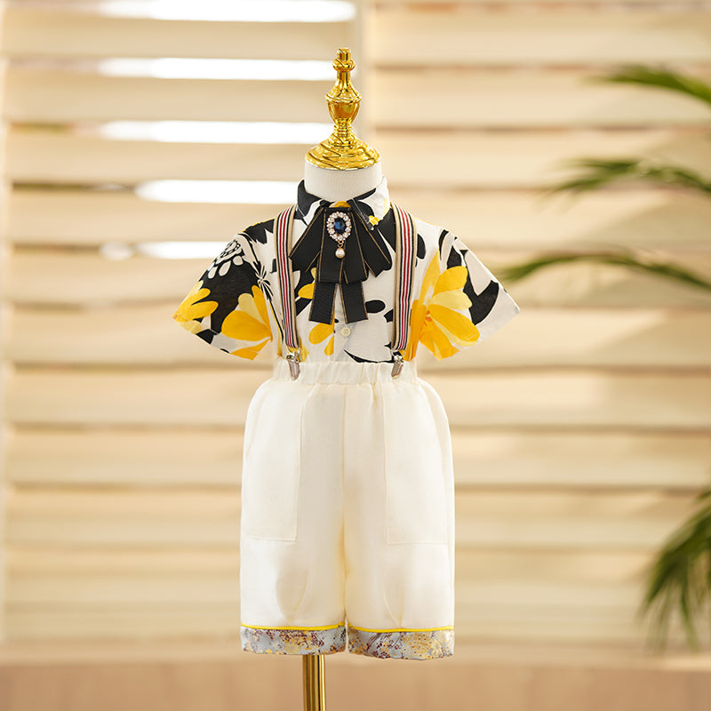 Ensemble costume gilet formel pour garçon, mignon pour l'été, anniversaire ou mariage