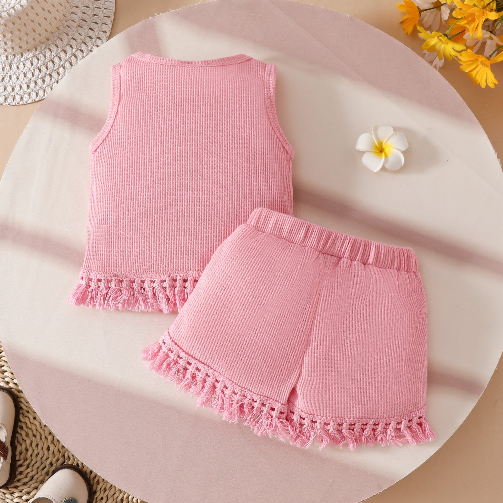 Ensemble deux pièces décontracté de vacances pour filles, adorable tenue d'anniversaire pour filles