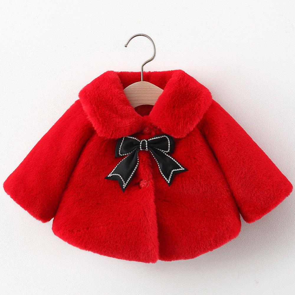 Bébé Manteau Mignon Confortable Filles Tenue d'Automne pour l'école