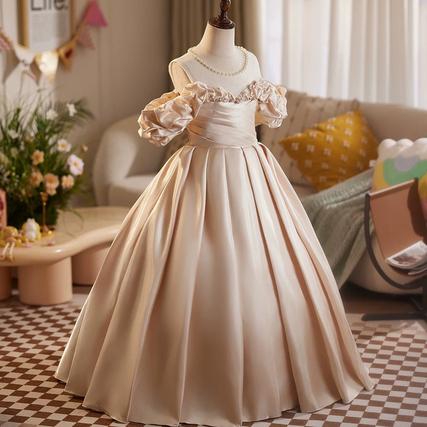 Robes de soirée fille Robes de demoiselle d'honneur Robes de bal enfant